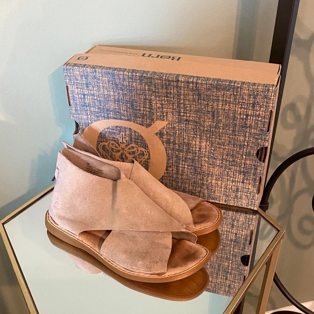 Born Women's Cream Sandals - Picture 2 of 10